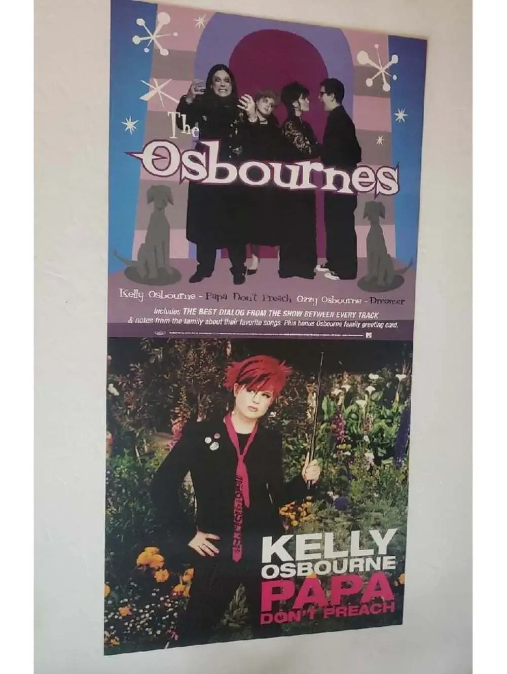 The Osbournes TV Promo Poster & Kelly 02 Ozzy Sharon Jack